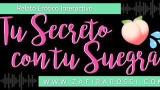[SEXY ASMR ARGENTINA] TU SECRETO CON TU SUEGRA - AUDIO ERÓTICO INTERACTIVO - ANAL - mother I'd like to fuck - MAMADAS