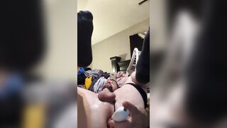 Max playing with thrusting sex toy