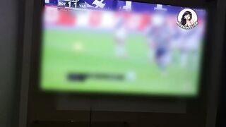 I went to see the football match on TV and ended up seeing my wife being drilled by one more guy!