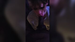 Femboy BBC deepthroat training