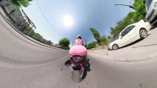 Hawt Riding around the Block