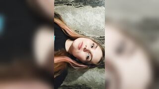 a glamorous hotty flirting with u.