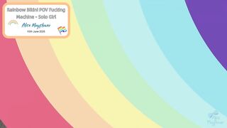 *** TRAILER SOLELY *** Rainbow Bikini POV Banging Machine - Solo Angel