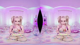 Unfathomable mouth screwing with pleasant pigtailed Kay Carter VR