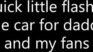 big beautiful woman vagina flash in the car