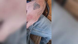 Playing with myself in kitchen, they have no clue