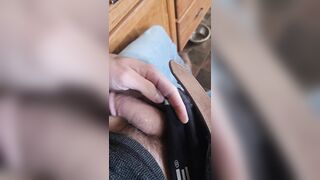 Playing with myself in kitchen, they have no clue