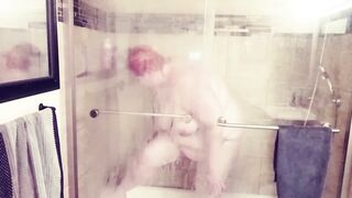 redhead big beautiful woman Shower vision