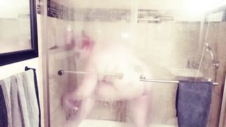 redhead big beautiful woman Shower vision