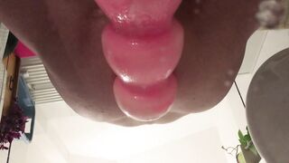 Asscunt Destruction with Biggest Toy! Anal training so that my Slutcunt can have greater quantity pleasure with my Butt