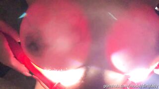 This u've not seen! Glow tits how silicone implants glow in the darksome