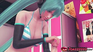 CG Comics Hatsune Miku – Breasty Gamer Idol in Her Room Performing Tugjob, Forceful Deepthroat Oral job and Overspread in Jizz from Large Jock In Chick Choose two