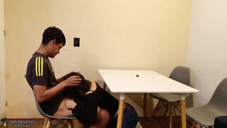 I brought my boyfriend to introduce him to my stepparents out of imagining that my sexually excited stepmother was gonna screw him like collagen and in front of my cuckold stepfather.