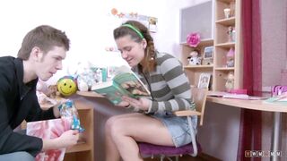 Lil Angel is Drilled in her Booty Aperture, To Get the Point of the Coarse Sex