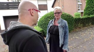 DEUTSCHLAND REPORT - Ribald amateur German granny Judith S. gets picked up and screwed