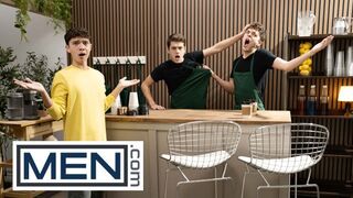 STUDS - Sam Ledger Wishes A Coffee But Ends Up Taking Joey Mills's Dick In His Throat