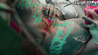 Anal Solo for Slender Tattoows Beauty - Dildos and Bang Her Petite Backdoor