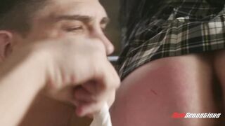 Schoolgirl Jasmine Has A Silent Hard Morning