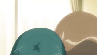 Green Haired Gal With Large Boobs Likes To Screw In The Bath