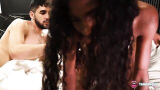 Slender eighteen-year-old ebony woman is corrupted