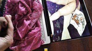 Polskie Porno . Wytrysk na bieliznę Belli