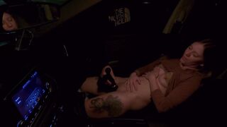 Stranger helps my wife masturbate with sex tool in public