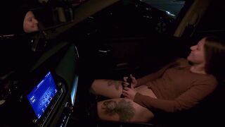 Stranger helps my wife masturbate with sex tool in public