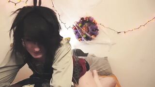 Cute Teen Punk Cutie Halloween Creampie