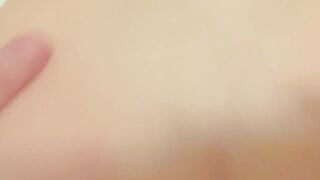 My 23 yrs old blond GF playing with her titties and twat in belt and I fck and fingering her booty