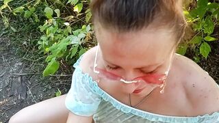 Public human urinal - Piddle in throat for lavatory bitch