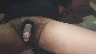 masturbation with fucking-rubber