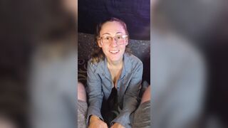 SexyWifeAD takes Giant Cum Discharged to the Face