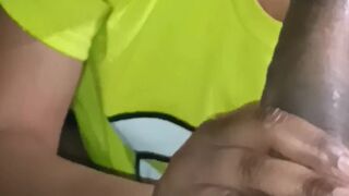 Put it in my throat in advance of I leave for class ????