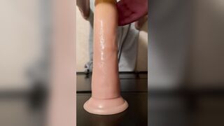 Pounding Super Thick Anal Sex toy