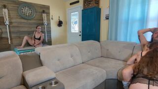 My wife watches me bang her stepsister!!!