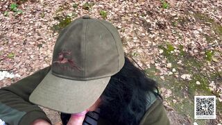 Outdoor risky bang in forest - Tonny and Mia