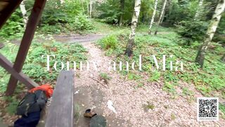 Outdoor risky bang in forest - Tonny and Mia