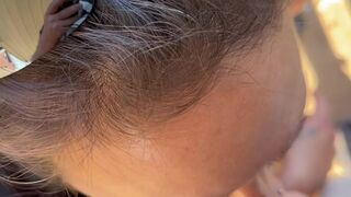 Seductive Outdoor Oral-job