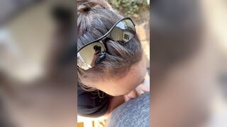 Seductive Outdoor Oral-job
