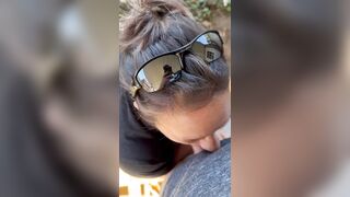 Seductive Outdoor Oral-job