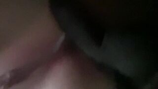 POV: side view; pawg wife takes husbands cream pie (Fresh year)