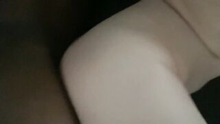 POV: side view; pawg wife takes husbands cream pie (Fresh year)