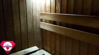Flashing dong in sauna leads to public oral pleasure and sex with stranger mother I'd like to fuck.