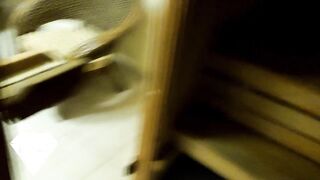 Flashing dong in sauna leads to public oral pleasure and sex with stranger mother I'd like to fuck.