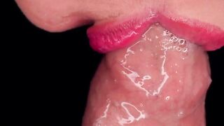 CLOSE UP: SUPERLATIVELY GOOD Sloppy THROAT made U CUM TWICE! Fleshly FORESKIN Blow job! Sucking UNCUT Shlong! ASMR