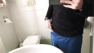 Teen Playing With Lube on His Large Thick Uncut Schlong