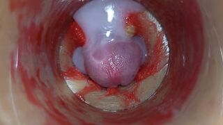 Camera Inside Unfathomable Twat Captures Very Biggest Spunk fountain of Semen ASMR