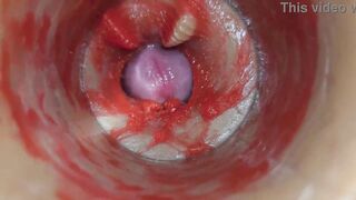 Camera Inside Unfathomable Twat Captures Very Biggest Spunk fountain of Semen ASMR