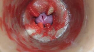 Camera Inside Unfathomable Twat Captures Very Biggest Spunk fountain of Semen ASMR