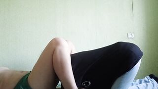 My stepdaughter enticed me and secretly licked my snatch